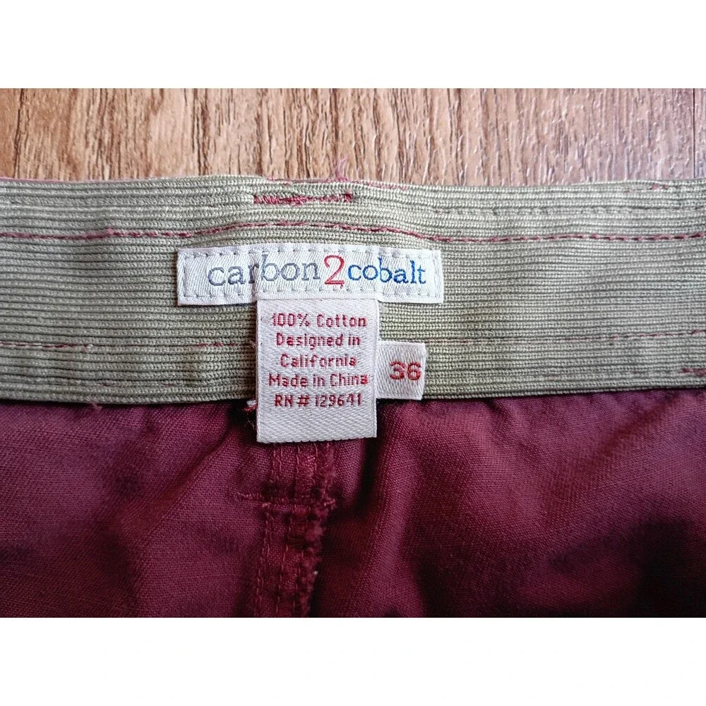 Carbon2Cobalt Cargo Shorts Men's 36 Faded Red